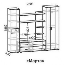 Стенка марта схема